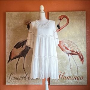 TF The Find Auction Oversized White Gauze Dress One Size Fits Most